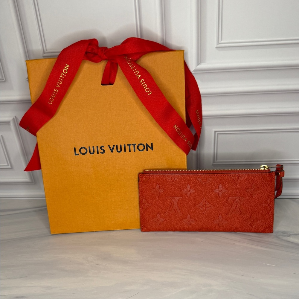 Louis Vuitton Empreinte Leather Zip Pouch – Red - Picture 3 of 9